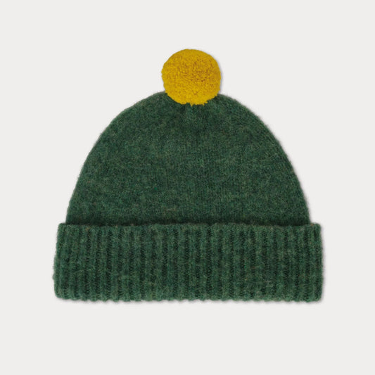 Jo Gordon Beanie in Asparagus with pompom