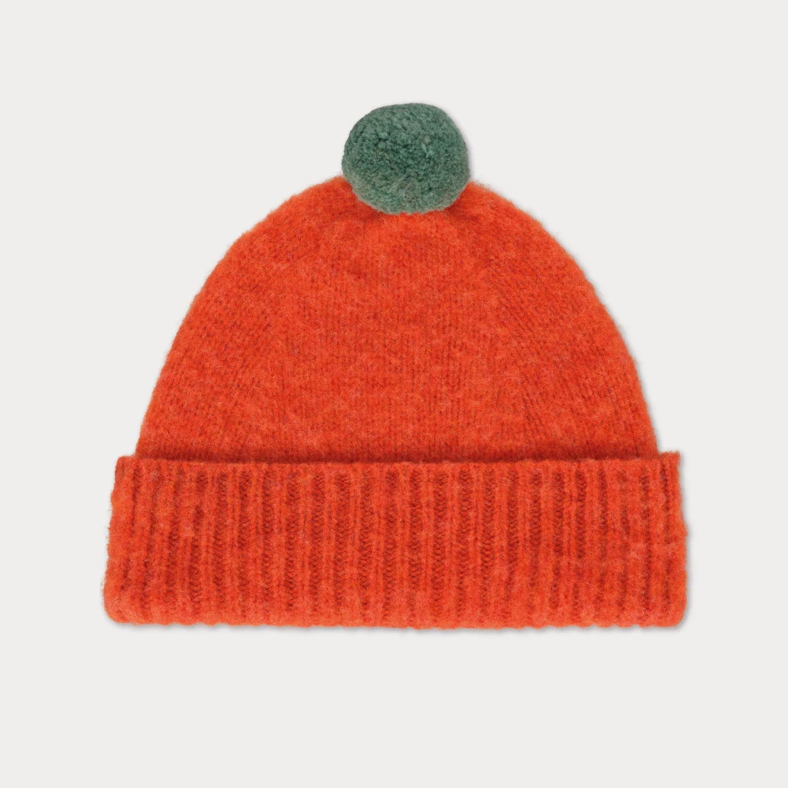 Jo Gordon Knitwear Beanie in Furace with Pom Pom