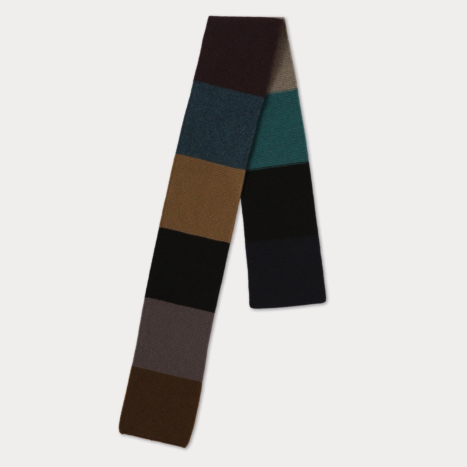 Jo Gordon Colour Block Scarf Dark