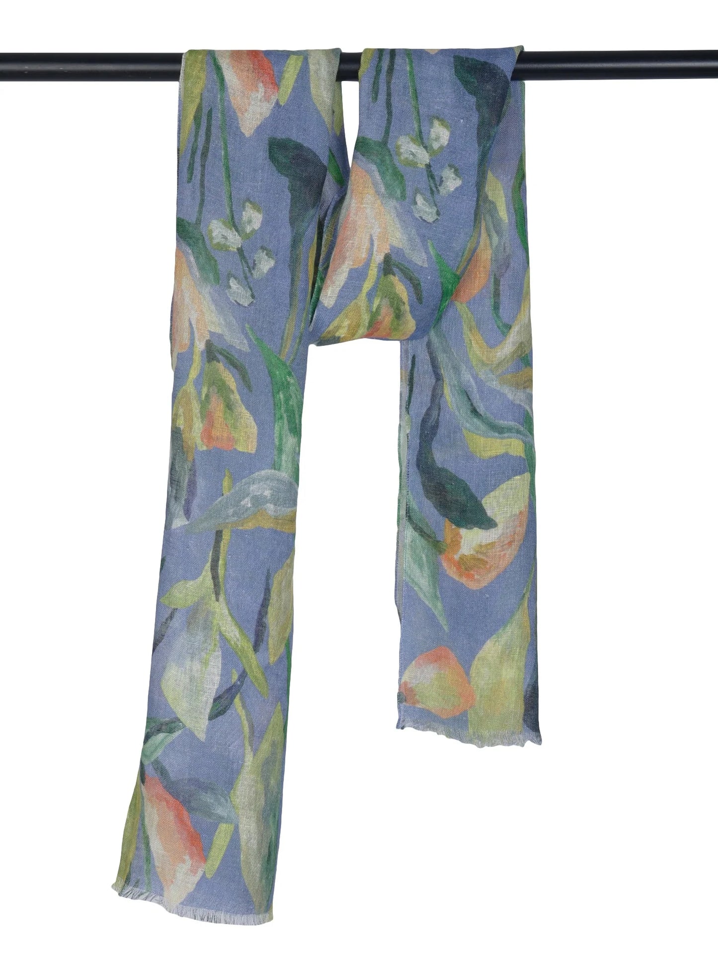 Linen Scarf - Lillies