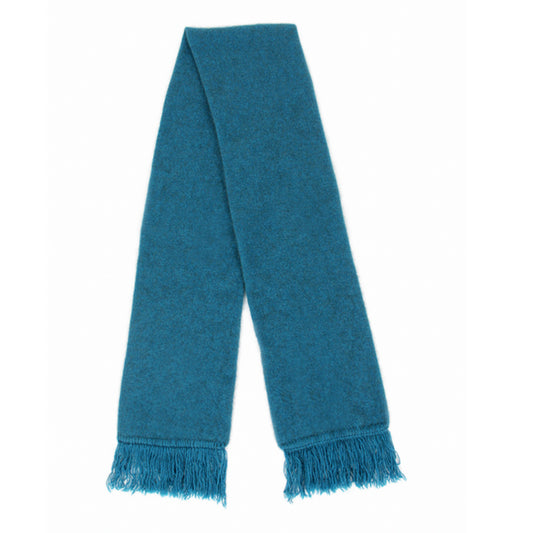 Possum and merino scarf in teal