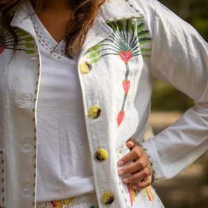 Mandalay Designs Embroidered Summer Jacket.