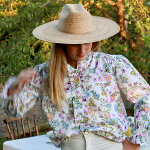 Mandalay Design's Queenie floral shirt.