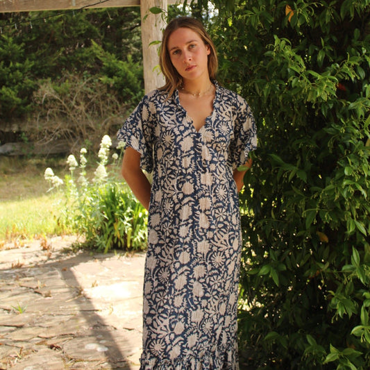 Mandalay Designs Bobby Britnell Dress in Indigo.