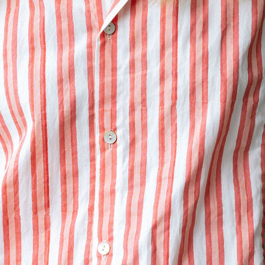Mandalay Designs - Harry Stripe Shirt - Coral Sugar