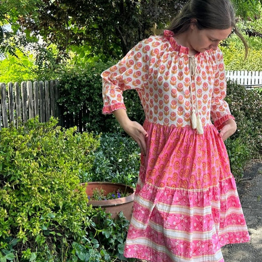 Mandalay Designs Picnic Smock Dress.