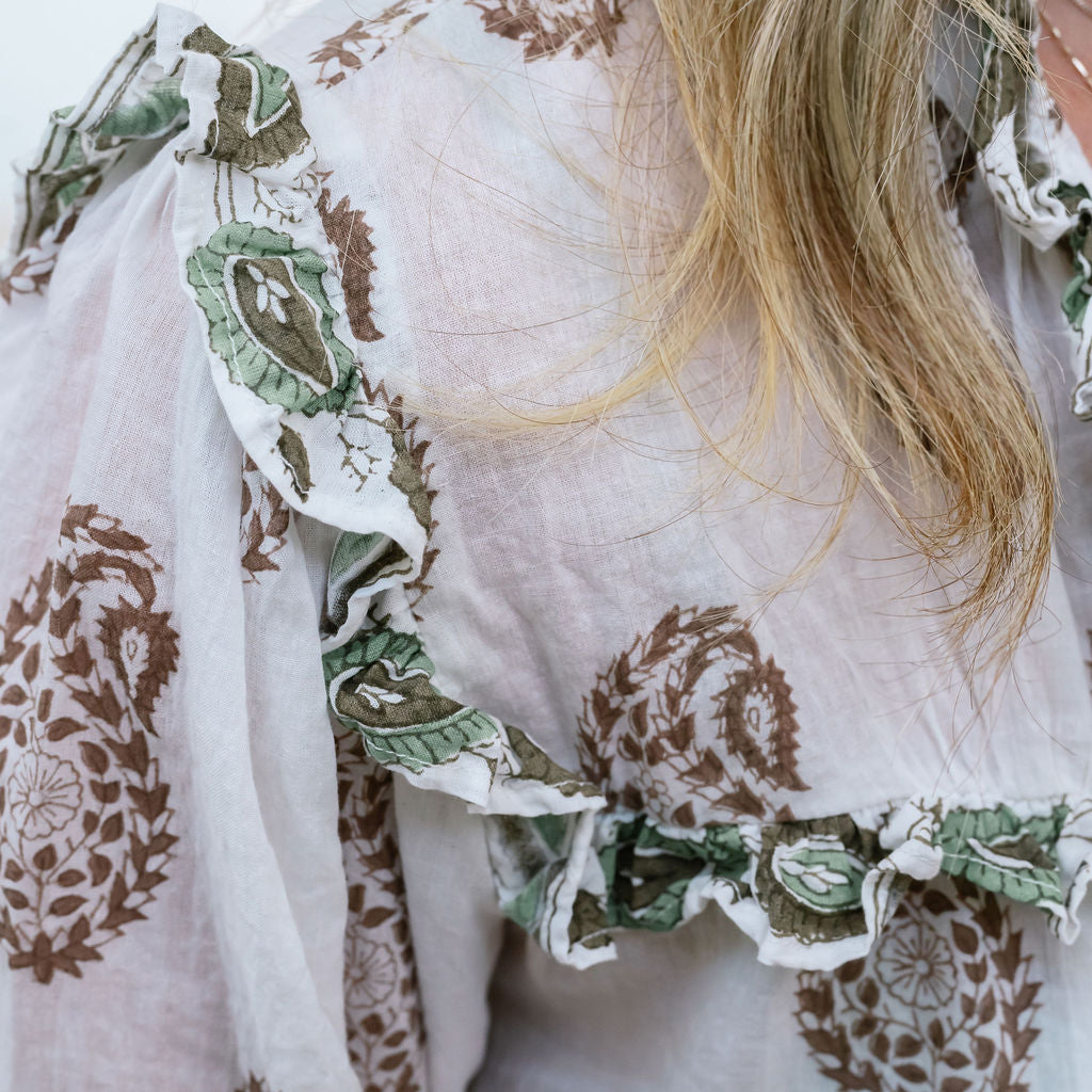 Mandalay Designs Paisley cotton shirt