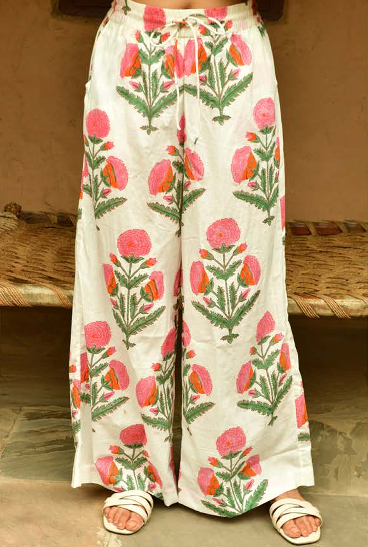 Mandalay Designs Palazzo Pants in Big Marigold