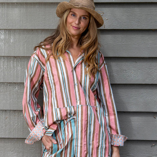 Mandalay Virginia shirt being worn on a summer's day.