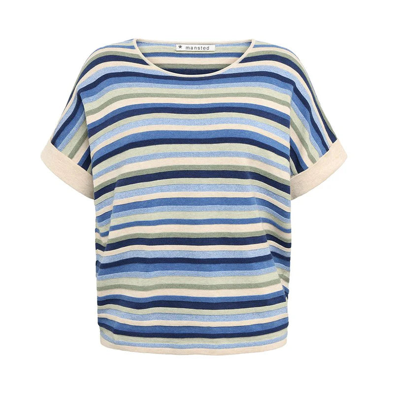 Mansted Striped T-Shirt in Blue