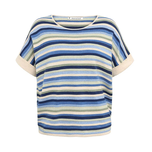 Mansted Striped T-Shirt in Blue