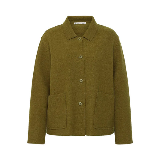 Mansted 100% Boiled Wool jacket. Quality Knitwear.