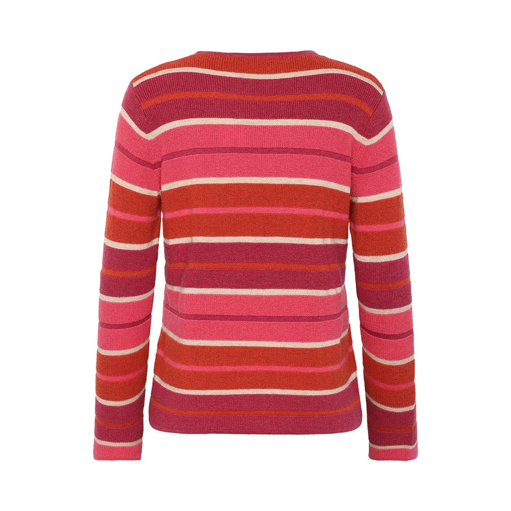 Mansted wool and cotton sweater in pink.