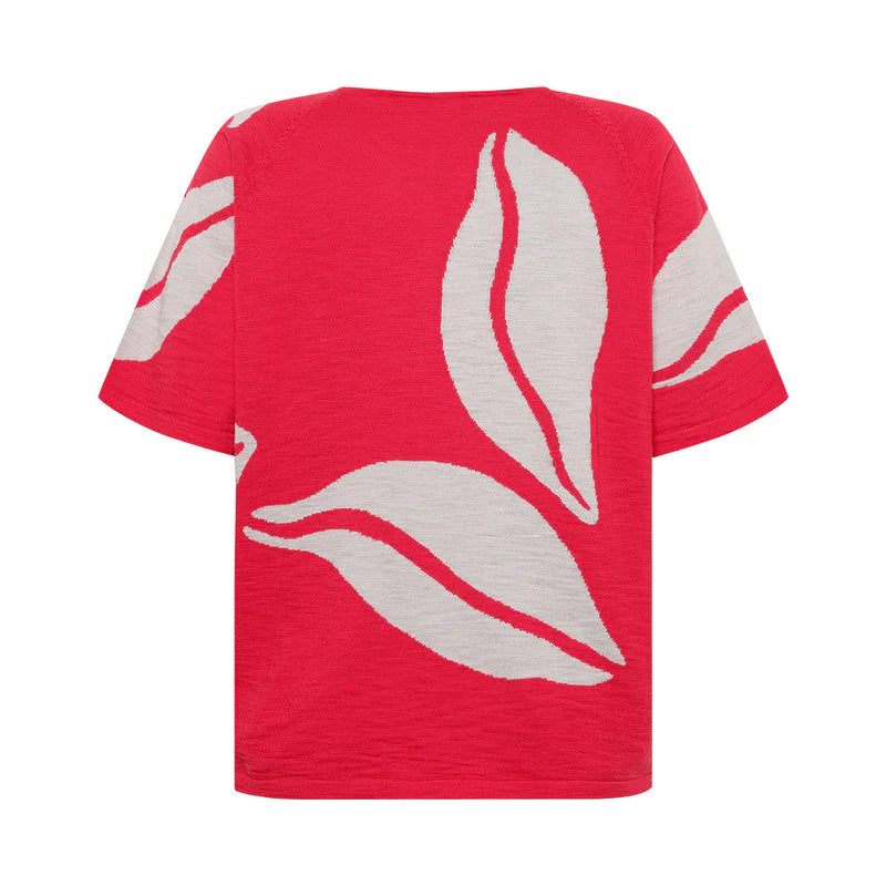 Mansted cotton t shirt in Red leaf