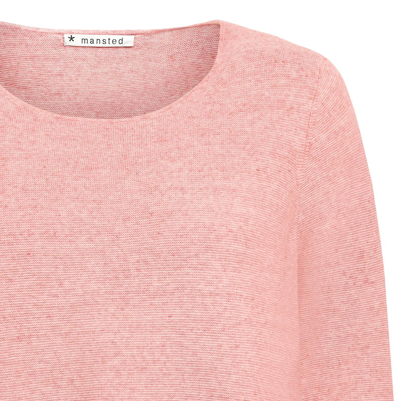 Mansted cotton sweater top in pink Papaya