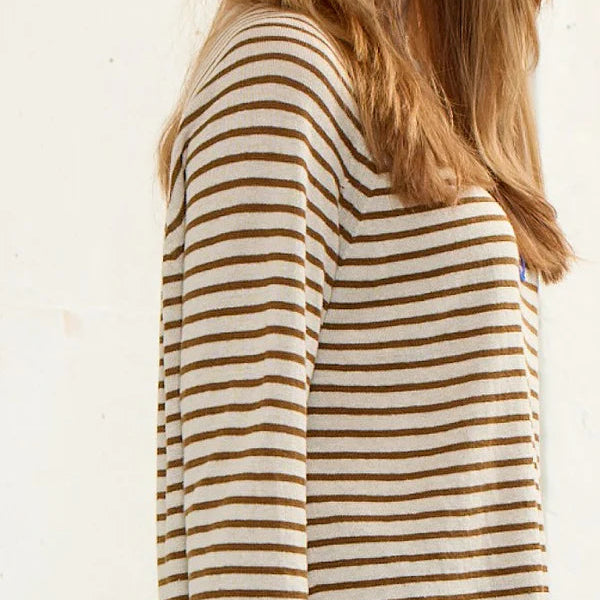 Mansted linen knit stripe Story