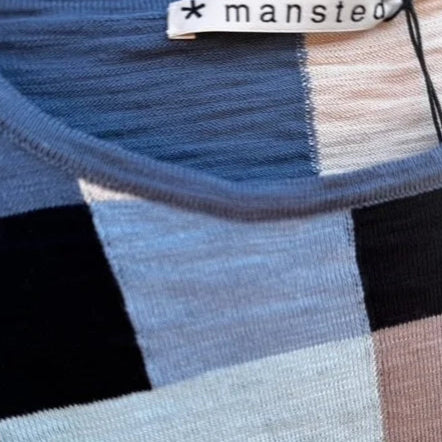 Mansted T-shirt squears in Blue.