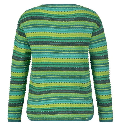 Mansted T-Shirt striped, green.