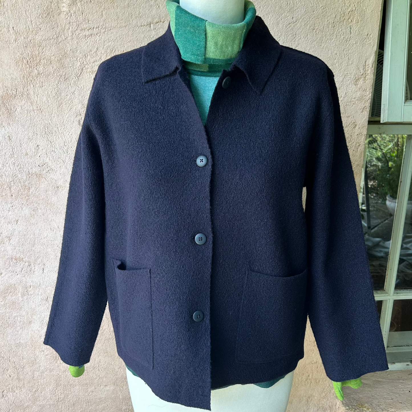 Mansted nitwear 100% wool jacket