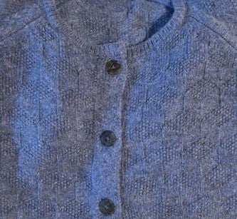 Mansted Koda cardigan in Denim.