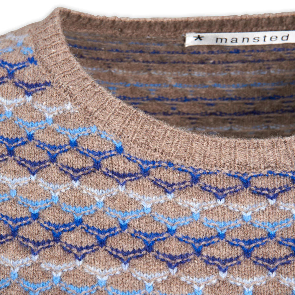 Mansted Denmark Laila Jumper in Mushroom. Online in Australia.