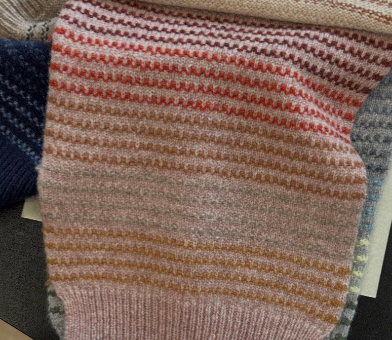 Mansted wool swatch of the jumper.