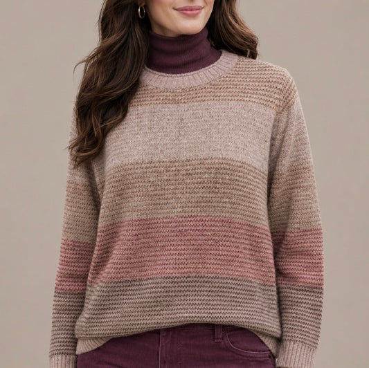Mansted wool jumper Louise in Rose