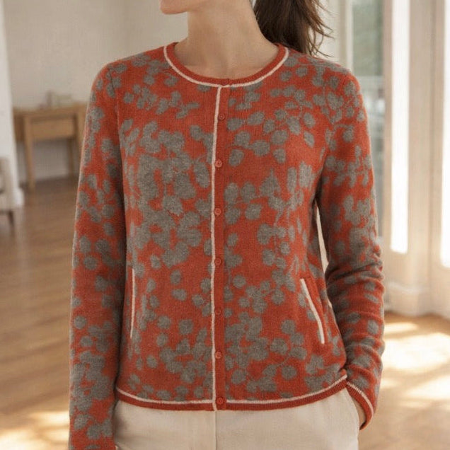 Mansted Natasha Cardigan in rust