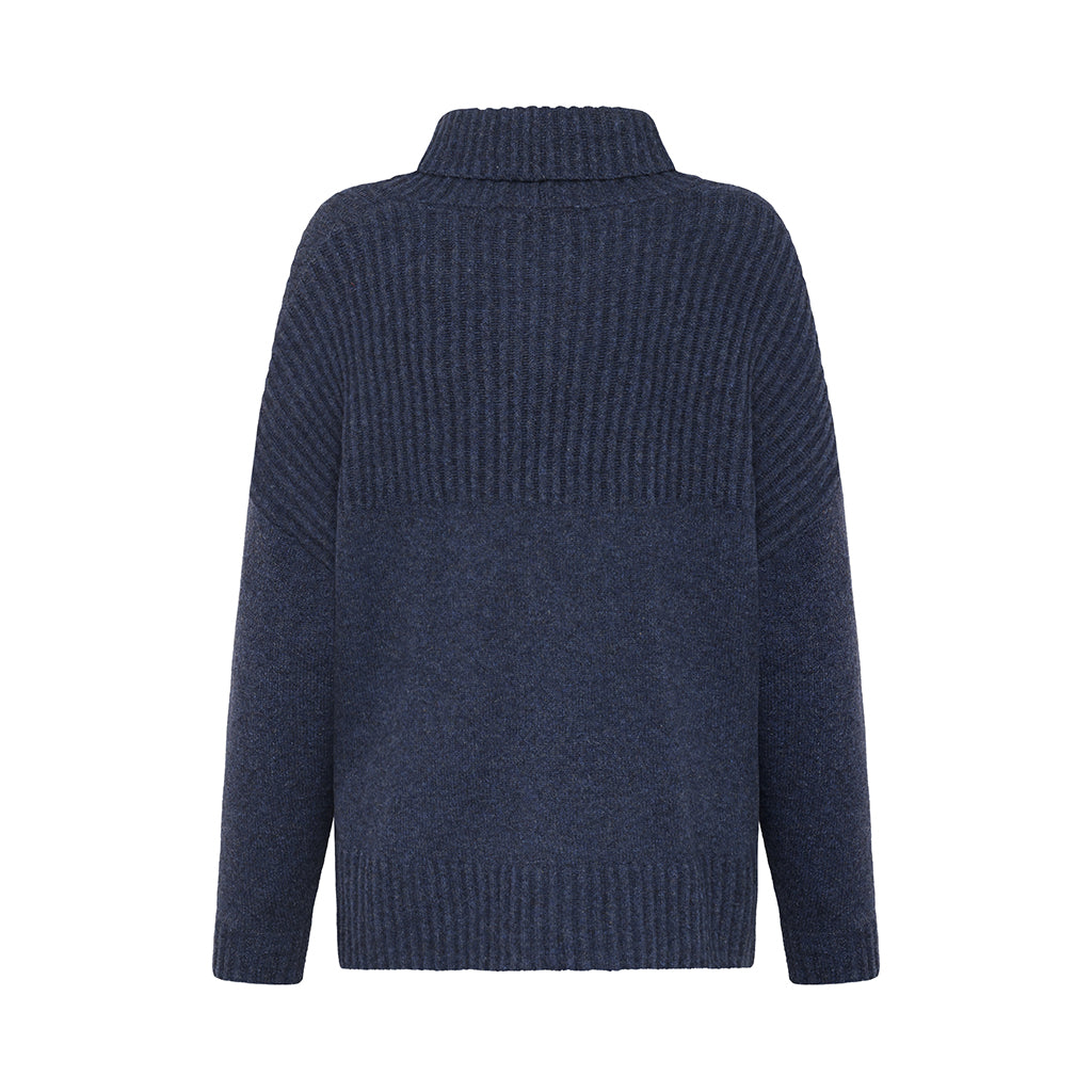 Mansted quality knitwear Wool and Yak jumpers cardigans and jackets. Zaga Blue.
