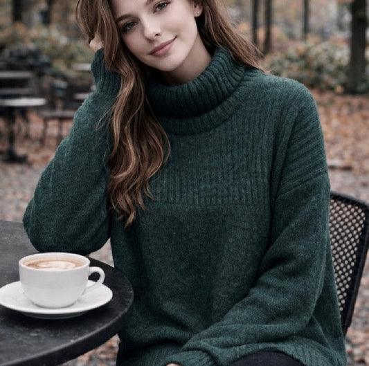 Mansyed Zaa Cold Green in Yak wool.