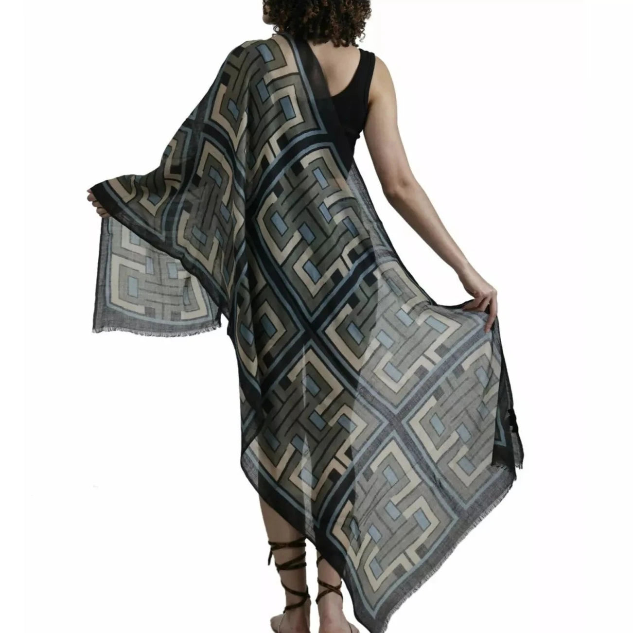 Merino and Silk scarf from namaskar.