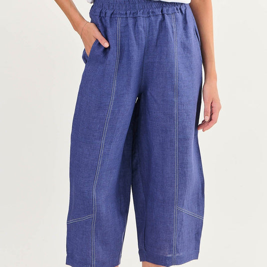 Naturals by O&J linen pants in delta GA 476