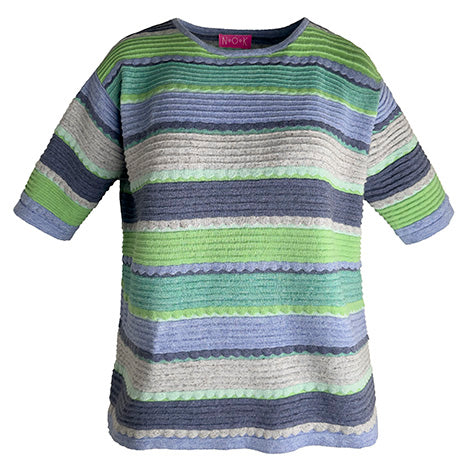 NOK Lumumba Top in Soft Blue By Charlotte Mansted.