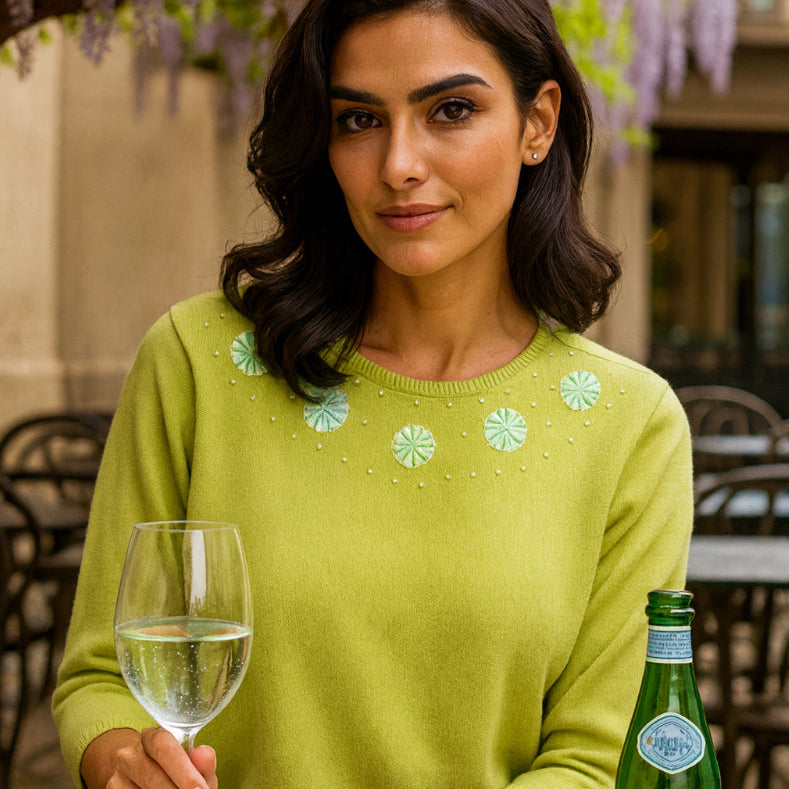 NOK cotton top. Danish designer knitwear. 