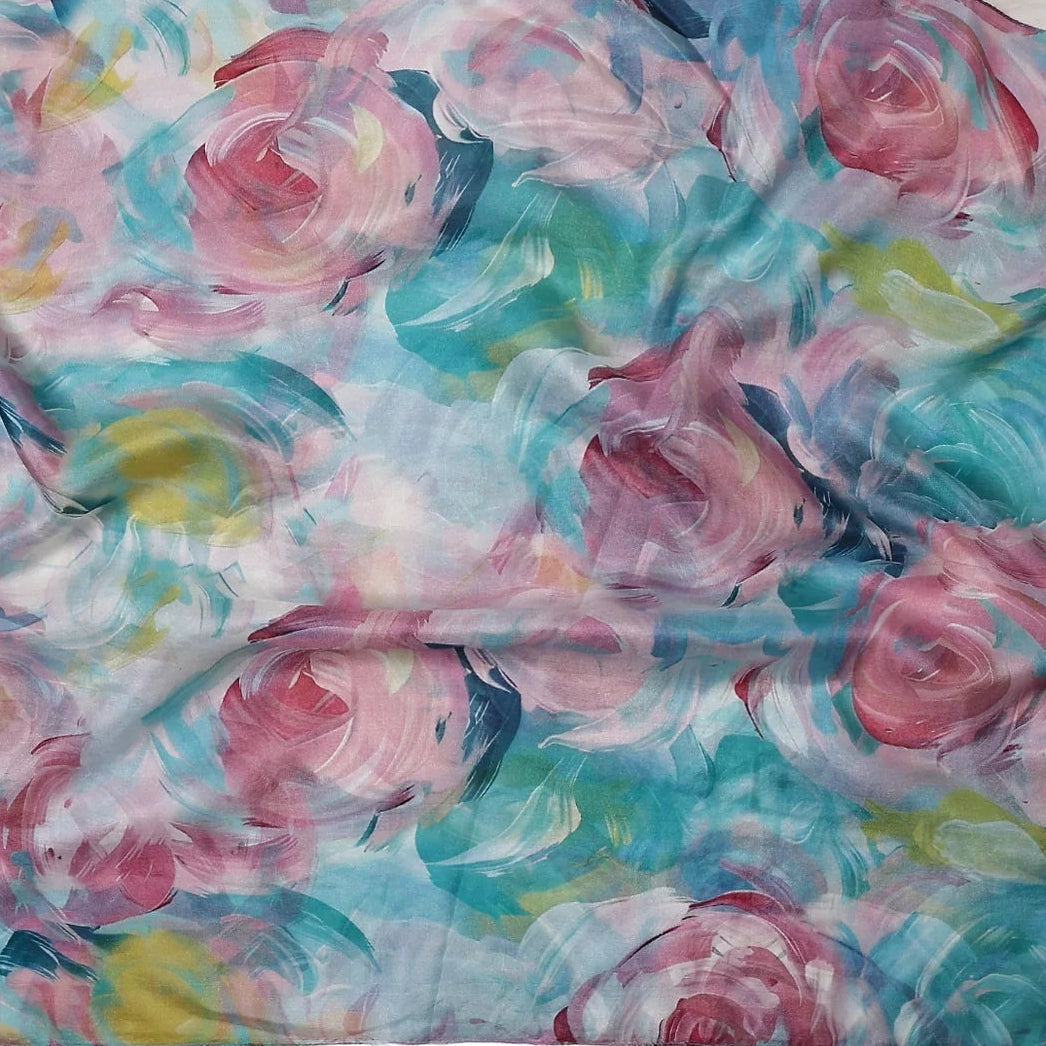 Wearable Art Scarf silk