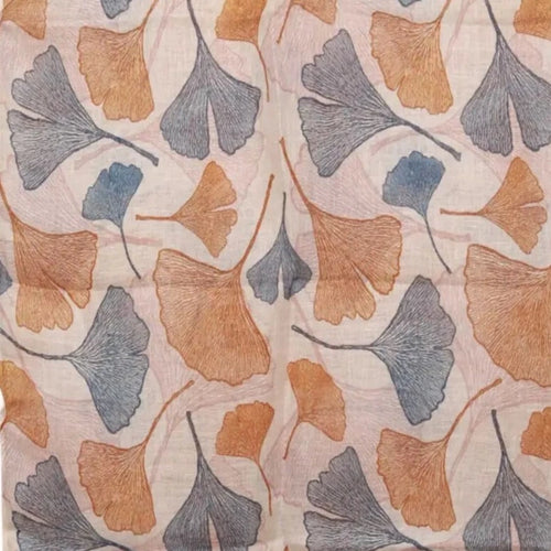 Hand loomed linen scarf, digital print.