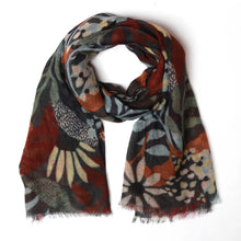 Merino Wool and silk scarf for women