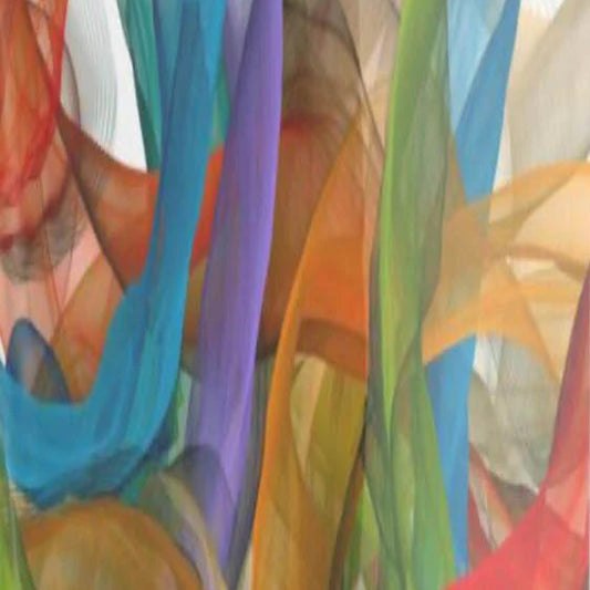 wool and silk scarf in multicolour