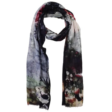 merino wool and silk scarf