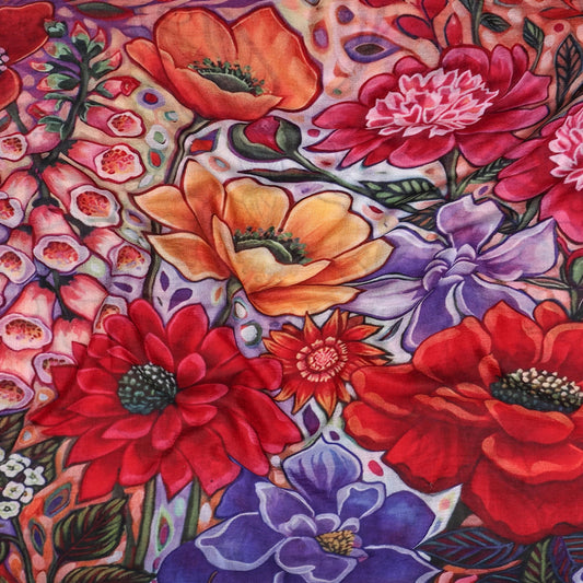 luxury silk and merino wool scarf for women