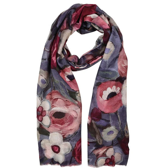 silk and merino wool women's scarf