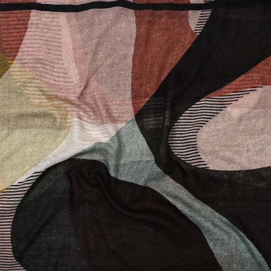 Namaskar merino wool and silk scarf