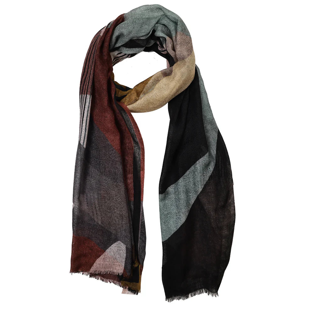 wool and silk fine scarf