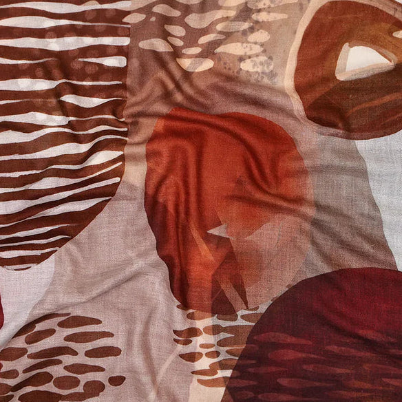 merino wool and silk scarf