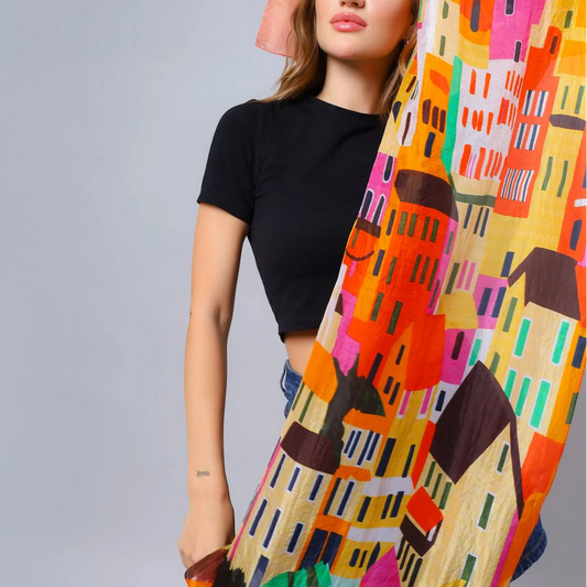 Silk Scarf in vibrant colours