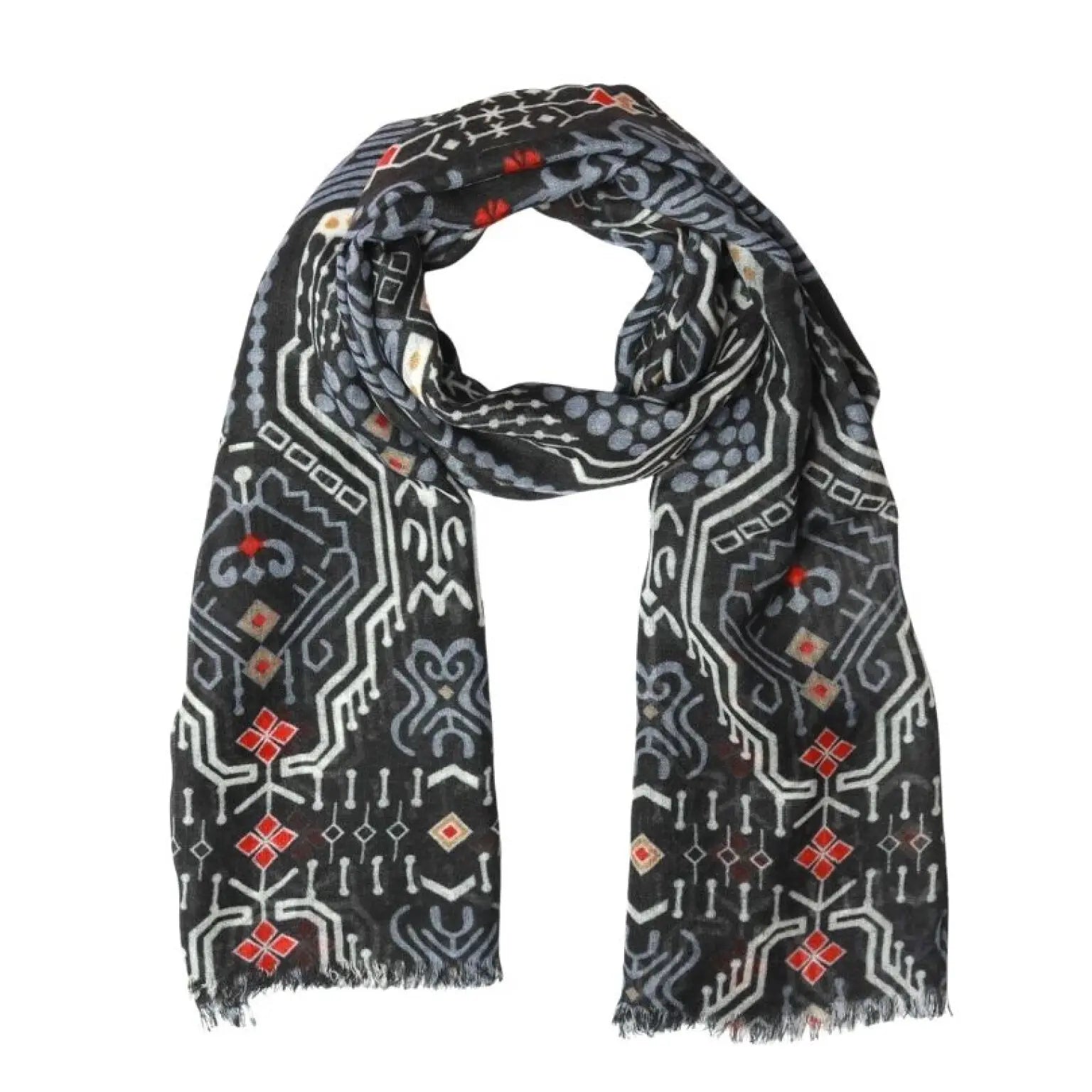 Namaskar Merino wool and silk scarf for women.