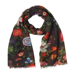 Namaskar Merino wool and silk scarf for women.