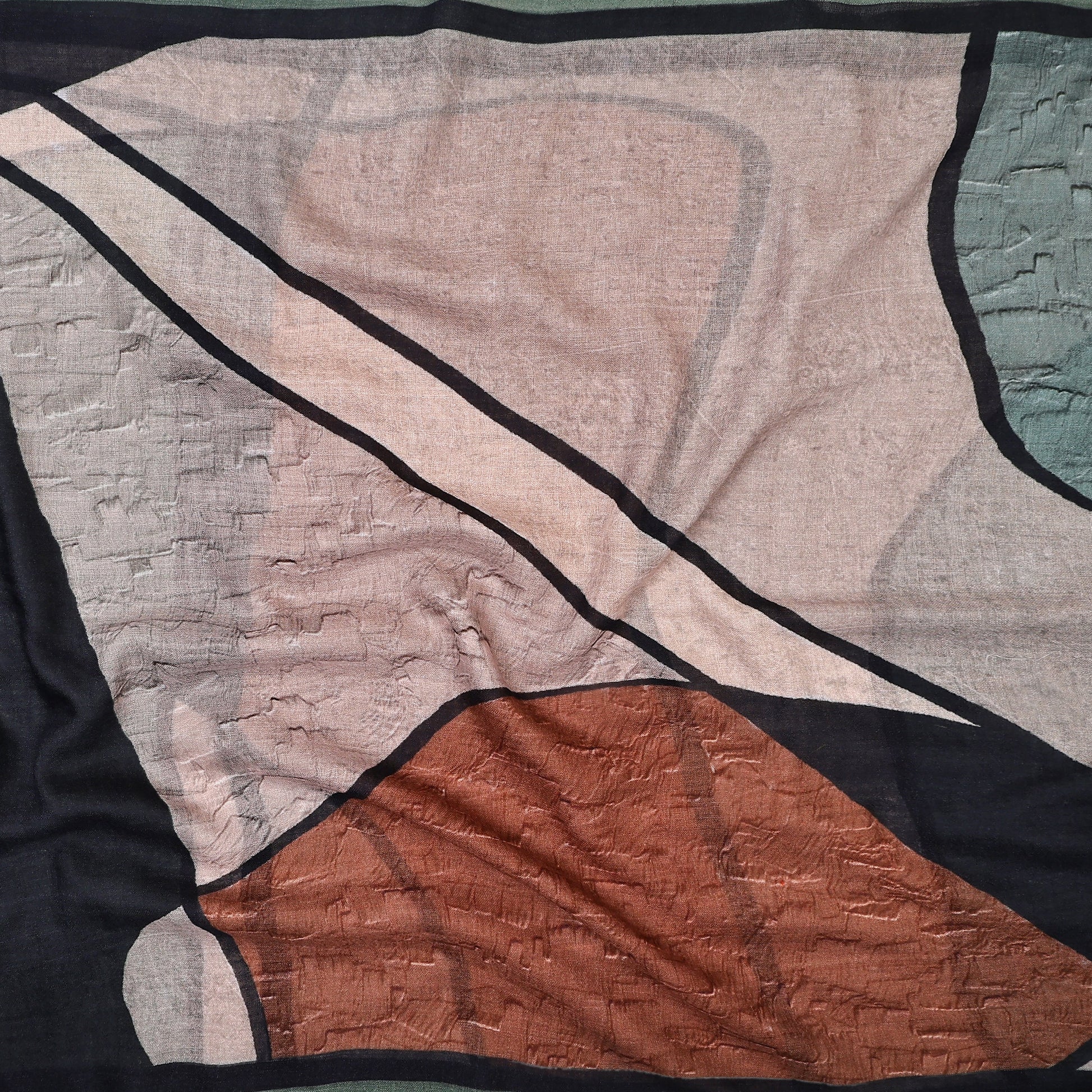 merino and silk scarf W26-41