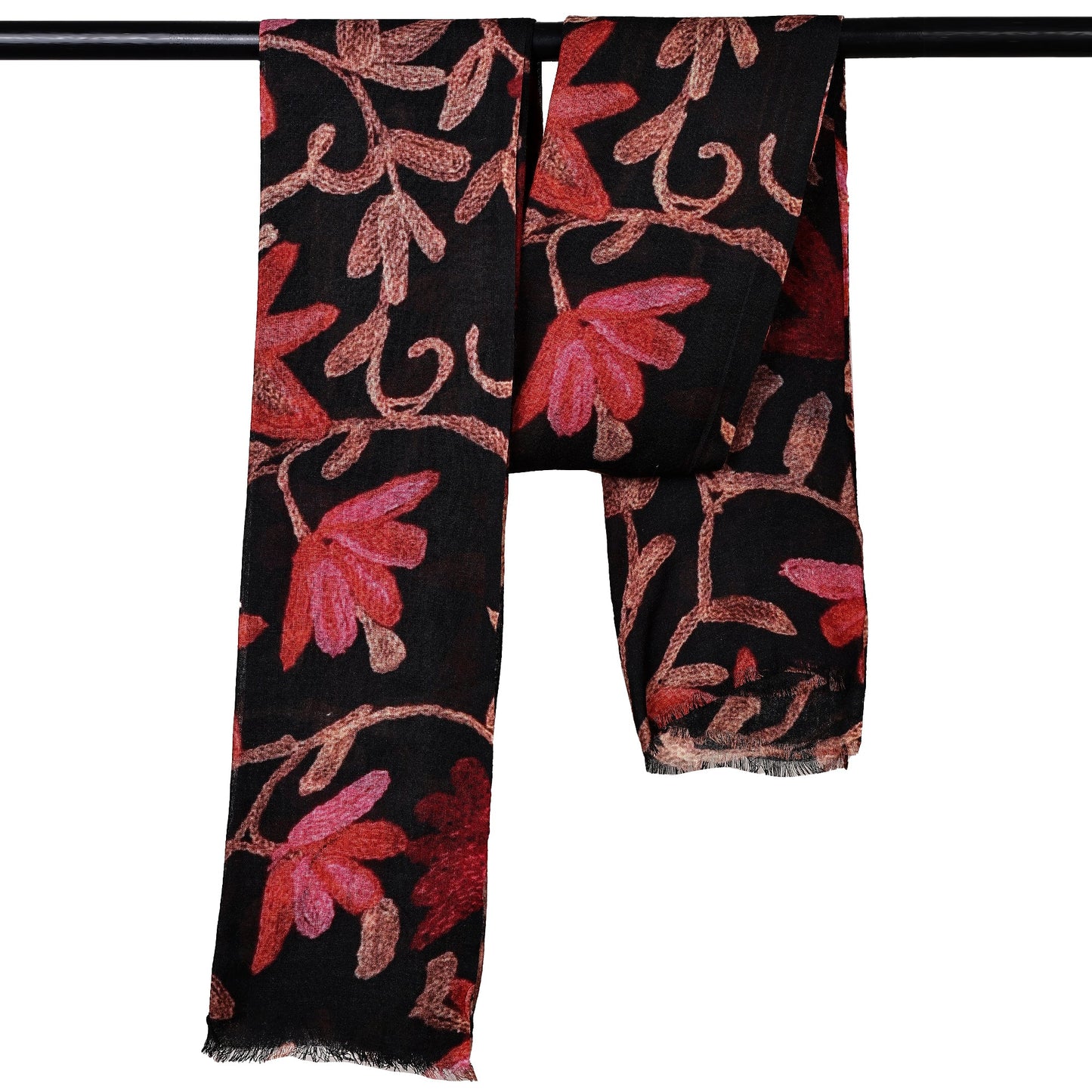 Merino & silk scarf W26-58