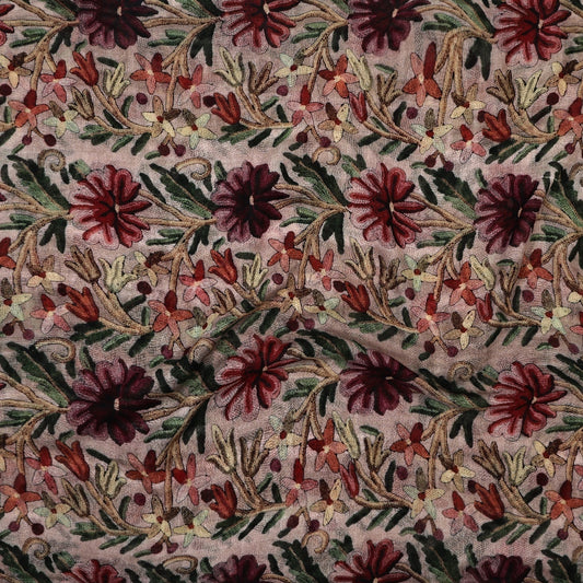 Namaskar merino and silk scard dusty pinks